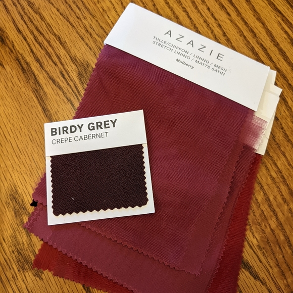 Bridesmaid dress swatches - Picture 5 of 5